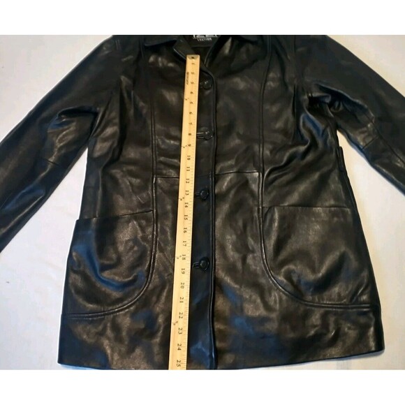IZZI  LEATHER Black jacket large (298 of 300) Rn 38843 - Picture 13 of 16